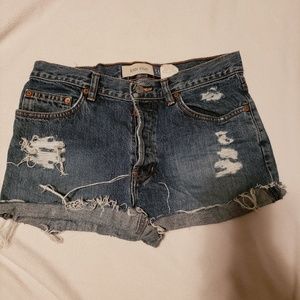 Gap low Rise vintage Jean Shorts size 8 LONG
